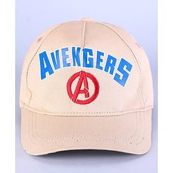Pine Kids Marvel Summer Caps Caps with Avenger Graphics & Badge Detailing Beige - Diameter 28 cm
