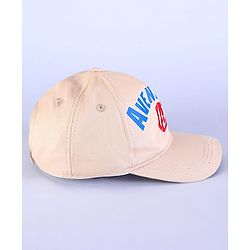 Pine Kids Marvel Summer Caps Caps with Avenger Graphics & Badge Detailing Beige - Diameter 28 cm