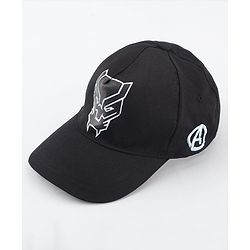 Pine Kids Marvel Summer Cap with Avengers Wakanda Graphics Black -Diameter 19 cm