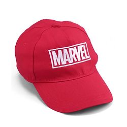 Pine Kids Marvel Summer Cap with Avengers Graphics & Embroidery Detailing Red - Diameter 15.5 cm