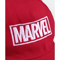 Pine Kids Marvel Summer Cap with Avengers Graphics & Embroidery Detailing Red - Diameter 15.5 cm