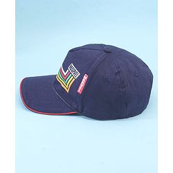 Pine Kids Marvel 100% Cotton Woven Summer Cap With Avengers Graphics And Badge Detailing Navy Blue - Diameter 55 cm