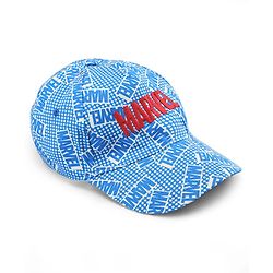 Pine Kids Marvel Cotton Woven Summer Cap with Avengers Print & Badge Detailing Light Blue - Diameter 53 cm
