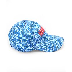 Pine Kids Marvel Cotton Woven Summer Cap with Avengers Print & Badge Detailing Light Blue - Diameter 53 cm