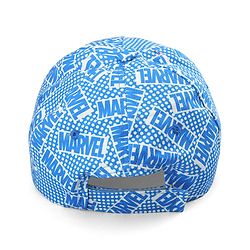 Pine Kids Marvel Cotton Woven Summer Cap with Avengers Print & Badge Detailing Light Blue - Diameter 53 cm