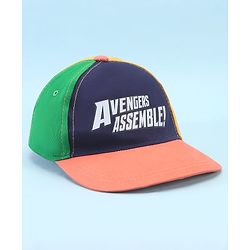 Pine Kids Marvel Cotton Woven Summer Cap with Avengers Graphic Multicolor - Diameter 49 cm