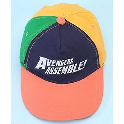 Pine Kids Marvel Cotton Woven Summer Cap with Avengers Graphic Multicolor - Diameter 49 cm