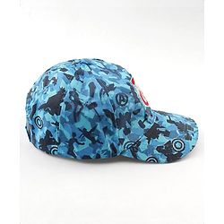 Pine kids Marvel Cotton Woven Cap With Avengers Print Blue - Diameter 19 cm