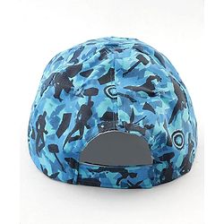 Pine kids Marvel Cotton Woven Cap With Avengers Print Blue - Diameter 19 cm