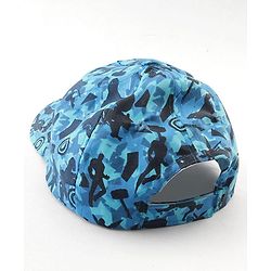Pine kids Marvel Cotton Woven Cap With Avengers Print Blue - Diameter 19 cm