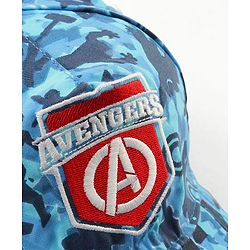 Pine kids Marvel Cotton Woven Cap With Avengers Print Blue - Diameter 19 cm