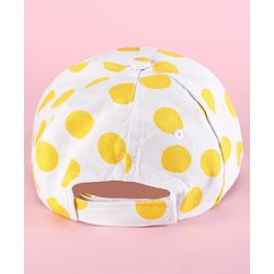 Pine Kids Disney Summer Caps with Minnie Mouse Graphics & Polka Dot Print Yellow & White - Diameter 52.5 cm