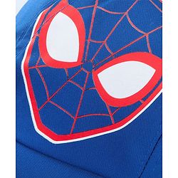 Pinekids Marvel Cotton Woven Summer Cap with Spider-man Graphics Blue - Diameter 16 cm