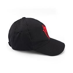 Pine Kids Marvel Cotton Woven Summer Cap with Spiderman Graphics Black - Diameter 17 cm