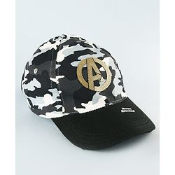 Pine Kids Marvel 100% Cotton Summer Cap With Avengers Print Black - Circumference 54 cm