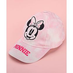Pine Kids Disney 100% Cotton Summer Cap With Minnie Mouse Family Graphics Pink - Circumference 52 cm