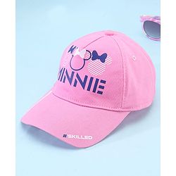 Pine Kids Disney 100% Cotton Woven Summer Cap With Minnie Mouse Family Graphics Blue - Diameter 51 cm