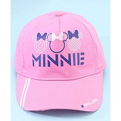Pine Kids Disney 100% Cotton Woven Summer Cap With Minnie Mouse Family Graphics Blue - Diameter 51 cm