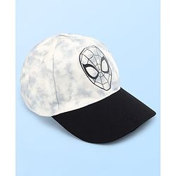 Pine Kids Marvel Cotton Woven Summer Cap With Spider-Man Graphics White - Diameter 16.5 cm