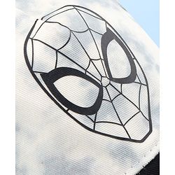Pine Kids Marvel Cotton Woven Summer Cap With Spider-Man Graphics White - Diameter 16.5 cm