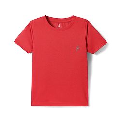 Pine Active Solid Half Sleeve Solid Colour T-Shirt - Red