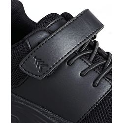 Pine Kids School Shoes with Velcro Closure - Black