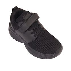 Pine Kids School Shoes with Velcro Closure - Black