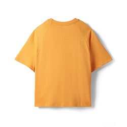 Pine Kids Disney Single Jersey Knit Raglan Drop Shoulder Oversize Half Sleeves T-Shirt & Shorts with Mickey Mouse Graphics with Pocket Detailing - Yellow
