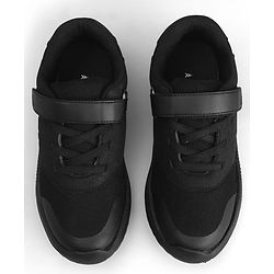 Pine Kids Velcro Closure School Shoes - Black