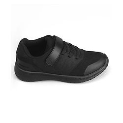 Pine Kids Velcro Closure School Shoes - Black