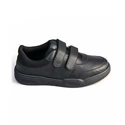 Pine Kids Velcro Closure School Shoes - Black
