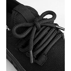Pine Kids Lace Up School Shoes - Black