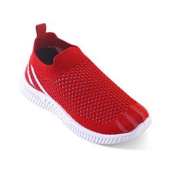 Pine Kids Slip On Knitted Sneakers - Red