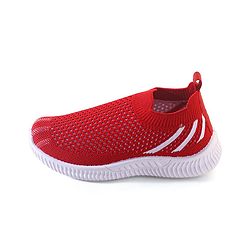 Pine Kids Slip On Knitted Sneakers - Red