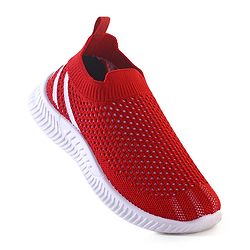 Pine Kids Slip On Knitted Sneakers - Red