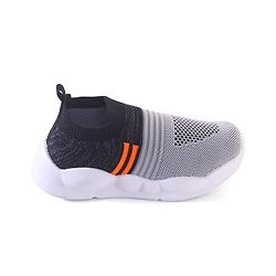 Pine Kids Slip On Knitted Sneakers - Grey & Black