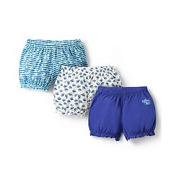 Pine Kids Cotton Elastane Knit Printed Bloomers Pack of 3 (Color May Vary)