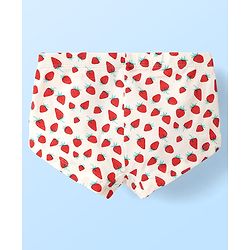 Pine Kids Cotton Elastane Knit Hipsters With Strawberry Print Pack of 3 (Color May Vary)