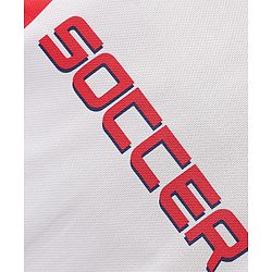 Pine Active Half Sleeves T-Shirt & Shorts With Soccer Print - White & Red