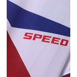 Pine Active Knit Half Sleeves Printed T-Shirt - White