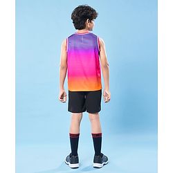 Pine Active Knit Sleeveless High Stretch T-Shirt With Ombre Effect - Multicolor