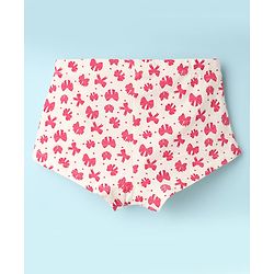 Pine Kids Cotton Elastane Knit Hipsters With Polka Dots & Bow Print Pack Of 3 (Colour May Vary)