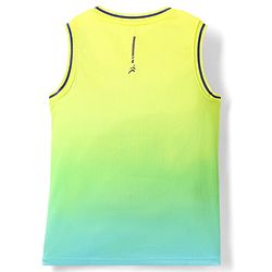 Pine Active Sleeveless T-Shirt With Text Print - Lime Green