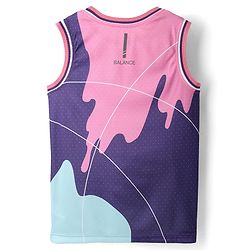 Pine Active Knit Sleeveless High Stretch T-Shirt With Color Block Design - Multicolor