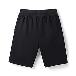 Pine Kids Marvel Terry Knit Knee Length Shorts with Hulk Graphics & Tape Detailing - Black
