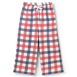 Pine Kids Cotton Knit Half Sleeves Capri Night Suit With Text Print - Red