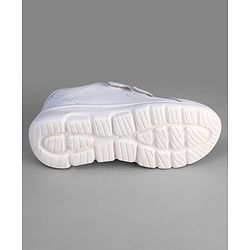 Pine Kids Velcro Closure School Shoes - White