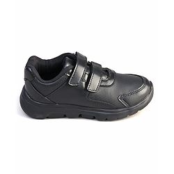 Pine Kids Velcro Closure School Shoes - Black