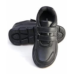 Pine Kids Velcro Closure School Shoes - Black