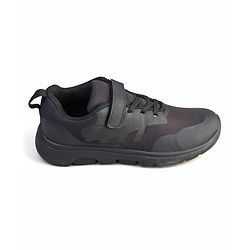 Pine Kids Velcro Closure School Shoes - Black